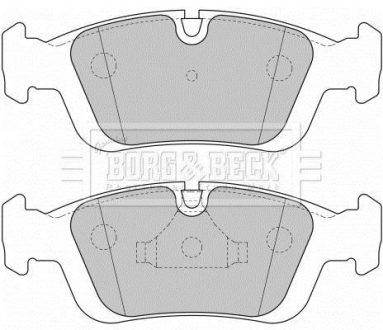 Гальмівні колодки, дискове гальмо (набір) BORG & BECK BBP1627