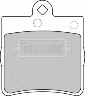 BBP1669 BORG & BECK Тормозные колодки, дискове гальмо (набір)