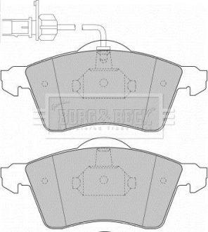 BBP1692 BORG & BECK BBP1692 BORG & BECK - Тормозные колодки до дисків