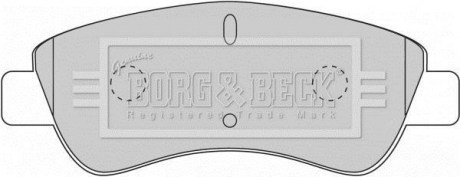 BBP1703 BORG & BECK Тормозные колодки, дискове гальмо (набір)