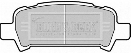 BBP1705 BORG & BECK Тормозные колодки, дискове гальмо (набір)