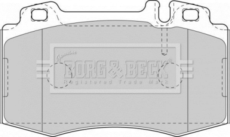 BBP1756 BORG & BECK BBP1756 BORG & BECK - Тормозные колодки до дисків