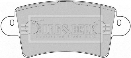 BBP1773 BORG & BECK Тормозные колодки, дискове гальмо (набір)