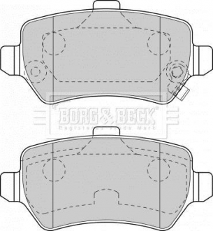 BBP1777 BORG & BECK Тормозные колодки, дискове гальмо (набір)