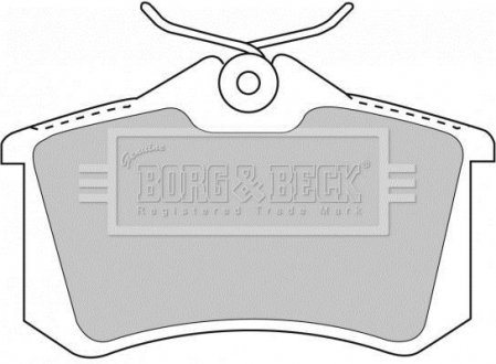 BBP1778 BORG & BECK BBP1778 BORG & BECK - Тормозные колодки до дисків