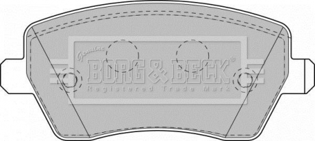 BBP1807 BORG & BECK Тормозные колодки, дискове гальмо (набір)