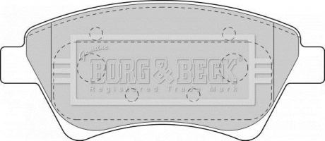 BBP1821 BORG & BECK BBP1821 BORG & BECK - Тормозные колодки до дисків