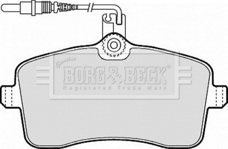 BBP1897 BORG & BECK Тормозные колодки, дискове гальмо (набір)