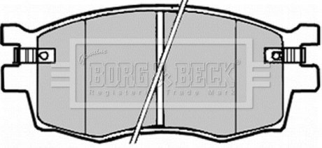 BBP1923 BORG & BECK Тормозные колодки, дискове гальмо (набір)