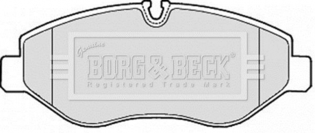 BBP1974 BORG & BECK Тормозные колодки, дискове гальмо (набір)
