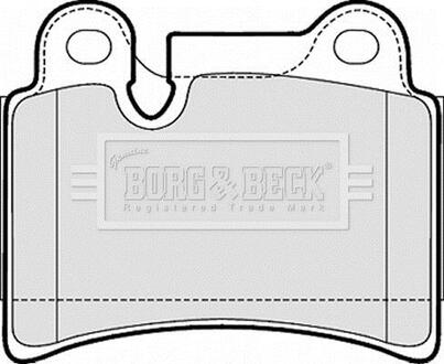 BBP2053 BORG & BECK Тормозные колодки (набір)