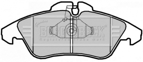 - Гальмівні колодки до дисків BORG & BECK BBP2071