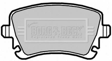 BBP2139 BORG & BECK Тормозные колодки, дискове гальмо (набір)