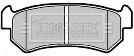 BBP2146 BORG & BECK Тормозные колодки, дискове гальмо (набір)