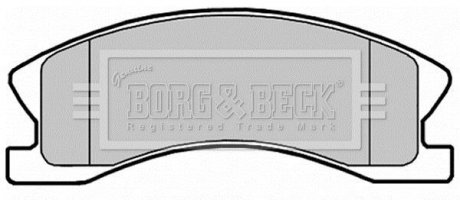 BBP2148 BORG & BECK Тормозные колодки, дискове гальмо (набір)