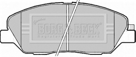 BBP2176 BORG & BECK BBP2176 BORG & BECK - Тормозные колодки до дисків