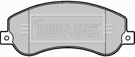 BBP2281 BORG & BECK Тормозные колодки (набір)