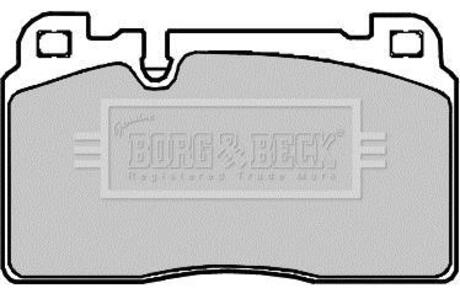 BBP2382 BORG & BECK Тормозные колодки (набір)