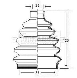 BCB2302 BORG & BECK Пыльник