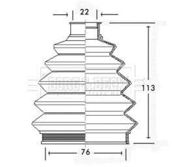 BCB2335 BORG & BECK Пыльник