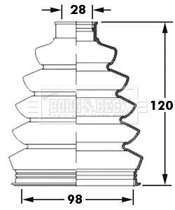 BCB2394 BORG & BECK Пыльник