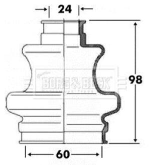 BCB6094 BORG & BECK Пыльник