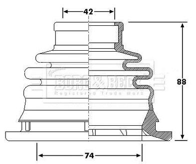 BCB6197 BORG & BECK BORG&BECK