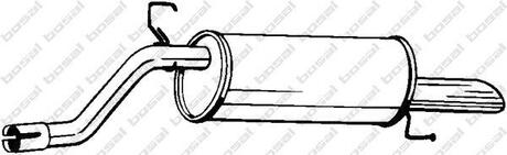 185313 BOSAL Задній. глушник,випускна сист.