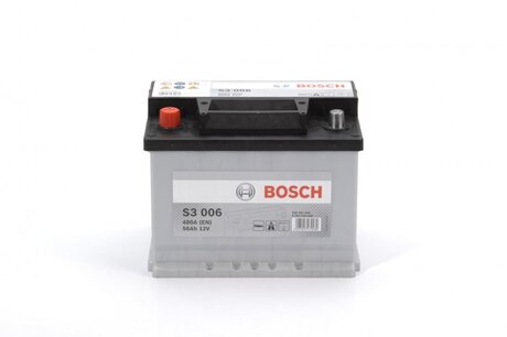 0092S30060 BOSCH Аккумулятор 56ah-12v bosch (s3006) (242x175x190),l,en480