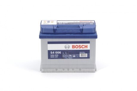 0092S40060 BOSCH Аккумулятор 60ah-12v bosch (s4006) (242x175x190),l,en540