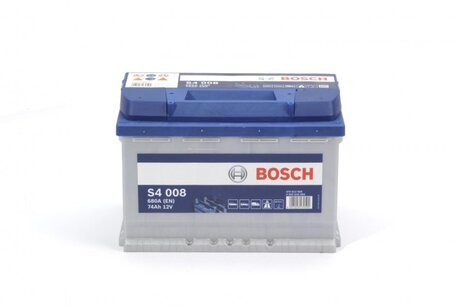 0092S40080 BOSCH Аккумулятор 74ah-12v bosch (s4008) (278x175x190),r,en680