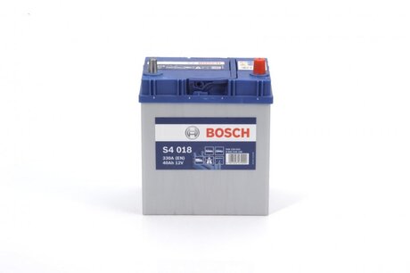0092S40180 BOSCH Аккумулятор 40ah-12v bosch (s4018) (187x127x227),r,en330( азия) тонк.клеммы !кат. -10%
