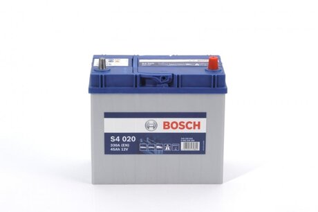 0092S40200 BOSCH Аккумулятор 45ah-12v bosch (s4020) (238x129x227),r,en330,азия тонк.клеммы