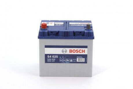 0092S40250 BOSCH Аккумулятор 60ah-12v bosch (s4025) (232x173x225),l,en540