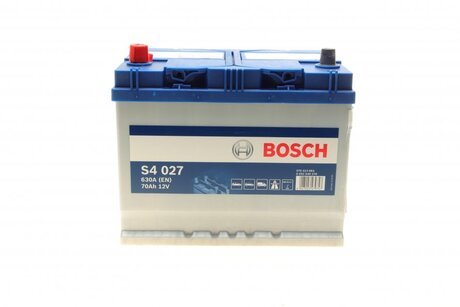 0092S40270 BOSCH Аккумулятор 70ah-12v bosch (s4027) (261x175x220),l,en630(азия)