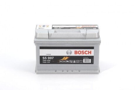 0092S50070 BOSCH Аккумулятор 74ah-12v bosch (s5007) (278x175x175),r,en750 !кат. -10%