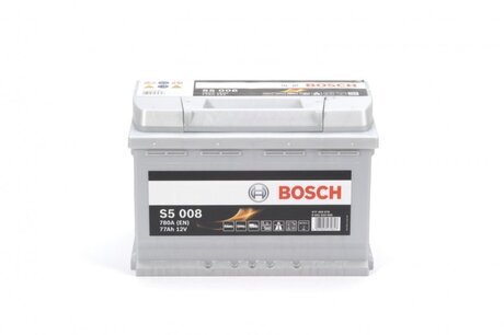 0092S50080 BOSCH Аккумулятор 77ah-12v bosch (s5008) (278x175x190),r,en780