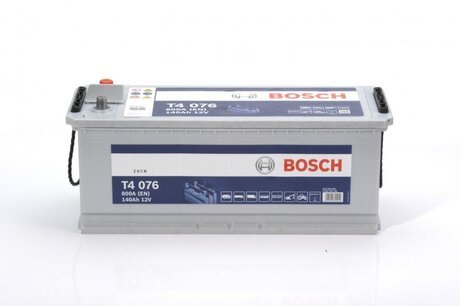 0092T40760 BOSCH Аккумулятор 140ah-12v bosch (t4076) (513x189x223),l,en800