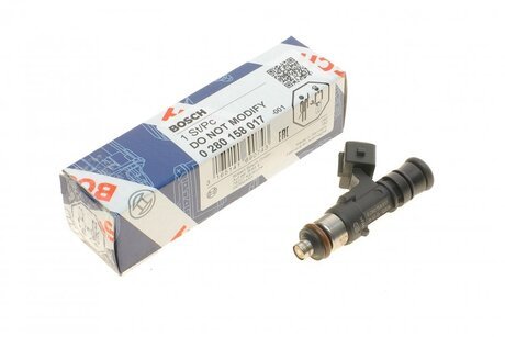 0 280 158 017 BOSCH Форсунка ваз-2110, 2123, 1118 v8 кл. евро-2,3 (пр-во bosch)