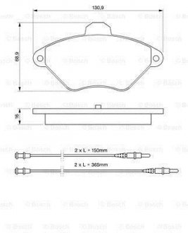 Тормозные колодки дисковые, к-кт. BOSCH 0986424278 (фото 1)