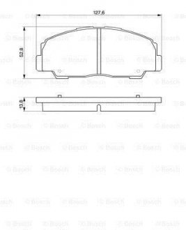 0986424297 BOSCH Тормозные колодки, дискове гальмо (набір)