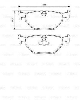 0 986 424 667 BOSCH Тормозные колодки дисковые, к-кт.