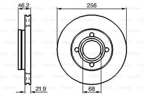 0986478018 BOSCH Тормозной диск