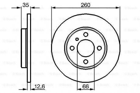 0986478029 BOSCH Тормозной диск