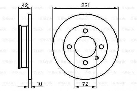 0986478068 BOSCH Тормозной диск