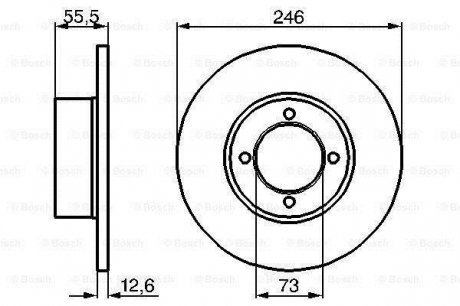 0986478082 BOSCH Тормозной диск