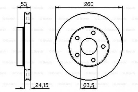 0986478195 BOSCH Тормозной диск