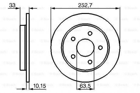 0986478196 BOSCH Тормозной диск