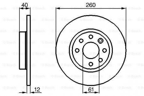 0986478386 BOSCH Тормозной диск