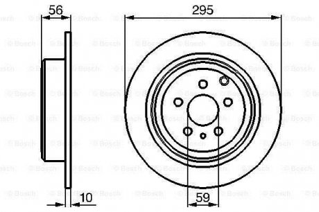 0 986 478 435 BOSCH Диски тормозные BOSCH